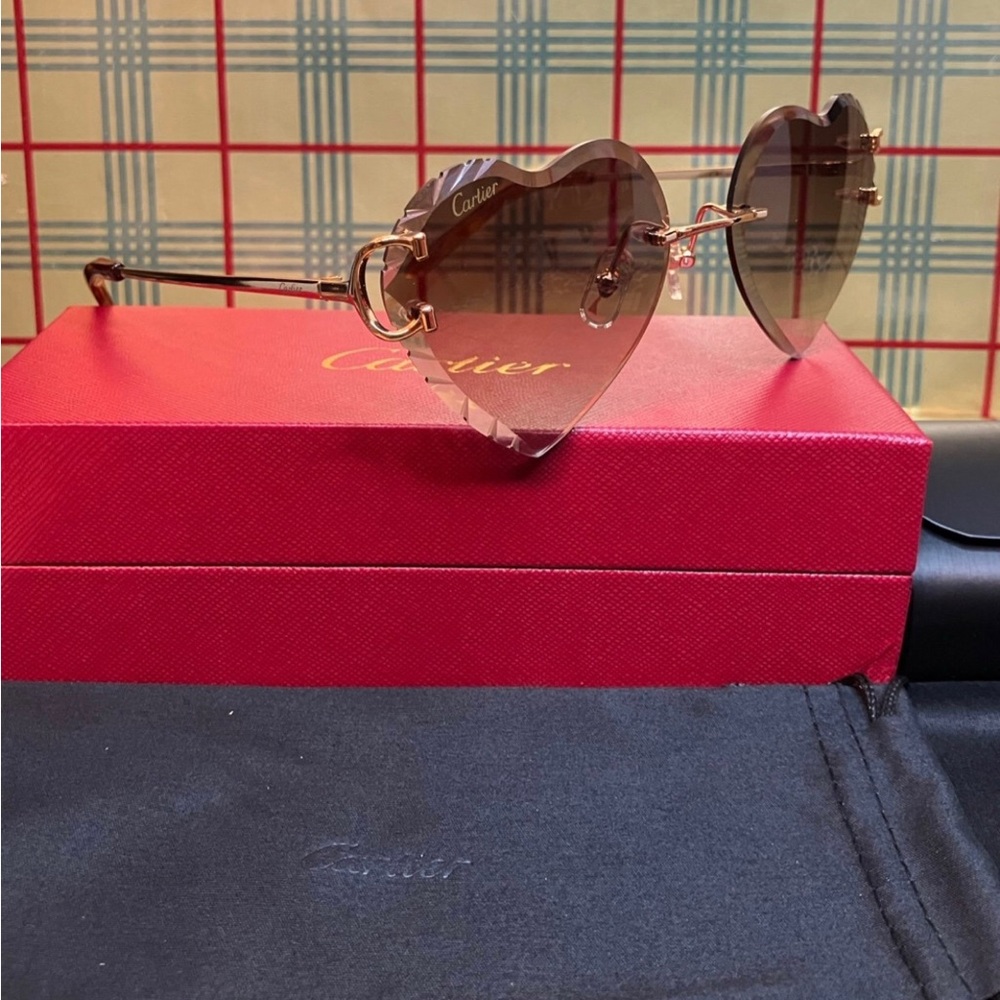 Cartier Big C Rimless Sunglasses